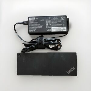 Lenovo ThinkPad Hybrid USB-C with USB-A Dock US TYPE: 40AF w/Power Supply Tested
